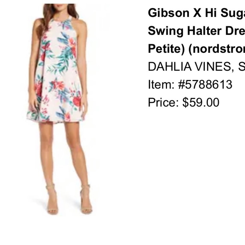 Gibson floral dress